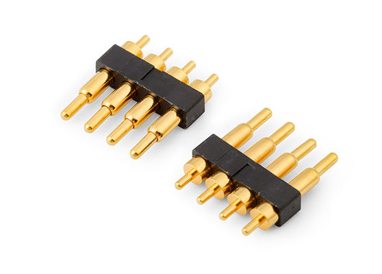 2.54mm Pitch Pogo Pin Connectors หัวหินที่บรรทุก H7.75mm สําหรับการเชื่อมต่อ PCB