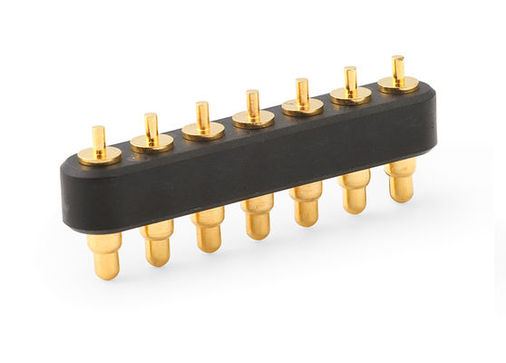 อิเล็กทรอนิกส์ 7pin สปริง Loaded Connector With 2.54mm Pitch โปโก้ Pin Connector