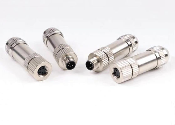 M8 IP67 เครื่องเชื่อมวงกลม ชาย ปรางพหลก 3 4 5 6 8 สายเชื่อมประเภทการประกอบ Pin