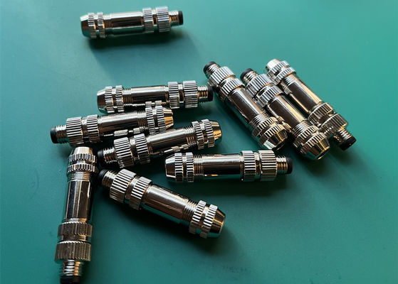 M8 IP67 เครื่องเชื่อมวงกลม ชาย ปรางพหลก 3 4 5 6 8 สายเชื่อมประเภทการประกอบ Pin