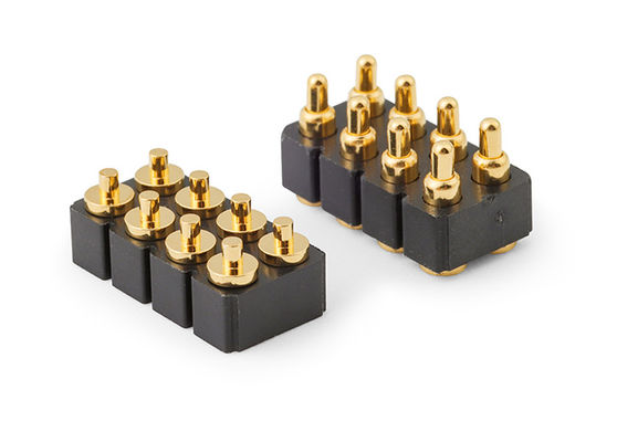 6pin หญิง Pogo Pin Connector และสปริงติดต่อ Connector สําหรับ Smd PCB ปรับปรุง