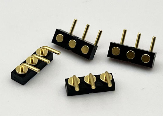 3p 2.54 มิลลิเมตร สปริงชาร์ด หญิงลูกบอล Plunger แม็กเนติก Pogo Pin Connector
