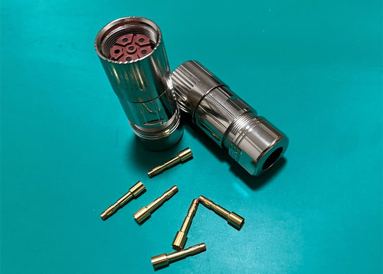 M23 Power Circular Wire Connector 6 Pin Servo Encoder เพศหญิง เพศชาย เครื่องสับสาย