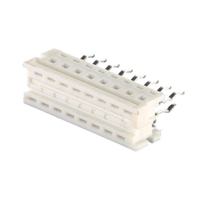 1.27mm Pitch White IDC Connector 4 6 8 10 20 24 Pin Flat Cable Connector เครื่องเชื่อมสายไฟฟ้า
