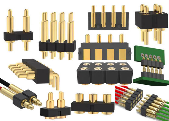 1x3P DIP Pogo Pin Connector Spring Loaded 2 Pin - 40 Pin ความยาว 2.54 มิลลิเมตร