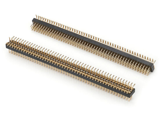 1.27 มิลลิเมตร 2.0 มิลลิเมตร 2.54 มิลลิเมตร Round Pin Header PCB Connector เครื่องแปรรูป Pin Header SMT Type