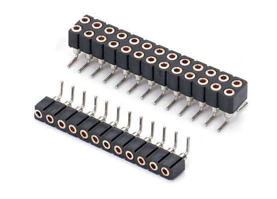 คอนเนกเตอร์หัว PCB รอบสองแถว หัวเมีย 1.27 มม. 2.0 มม. 2.54 มม.