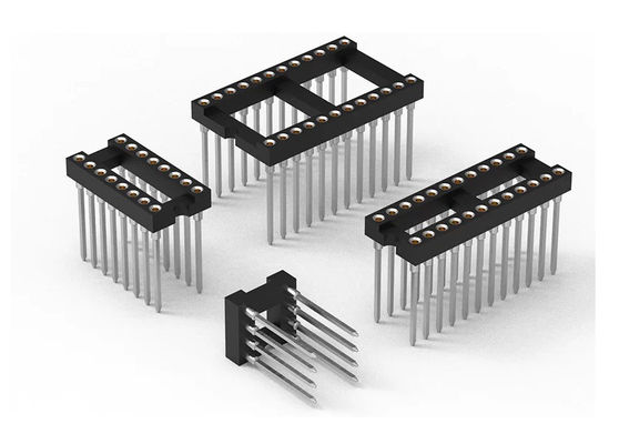 เครื่องแปรรูปหมุนหมุนหัวสปิน SMT ประเภท PCB H3.0mm 6 Pin - 64 Pin IC Socket