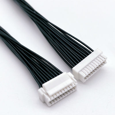 OEM ODM Wire Harness Assembly 1.5mm Pitch 12 Pin ผู้ชาย ผู้หญิงพหลกเชื่อม
