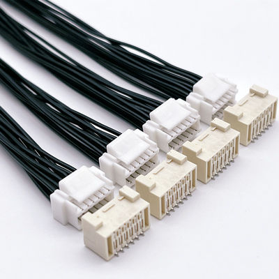 OEM ODM Wire Harness Assembly 1.5mm Pitch 12 Pin ผู้ชาย ผู้หญิงพหลกเชื่อม