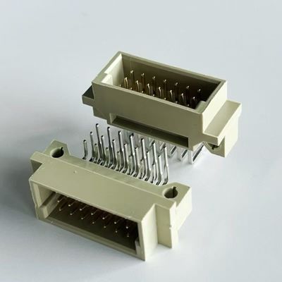 2.54mm Din 41612 เครื่องเชื่อม 21 ตําแหน่งมุมขวาชาย 3x7Pin เครื่องเชื่อม Eurocard