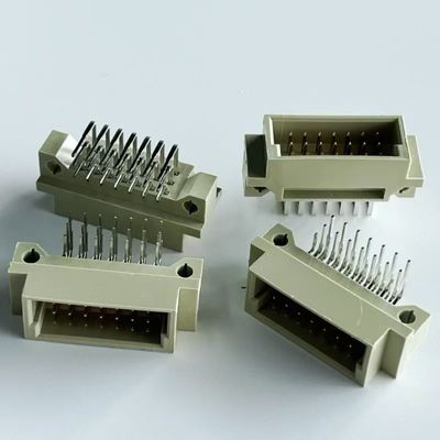 2.54mm Din 41612 เครื่องเชื่อม 21 ตําแหน่งมุมขวาชาย 3x7Pin เครื่องเชื่อม Eurocard
