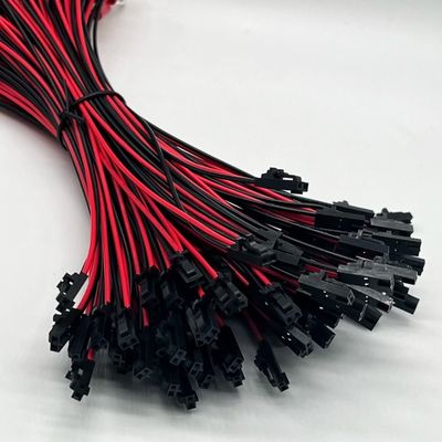โมเล็กซ์ 2.54mm 2P ผู้หญิงเชื่อมต่อ M4 ทอมินอลกลมด้วยสายไฟ UL1007 22AWG