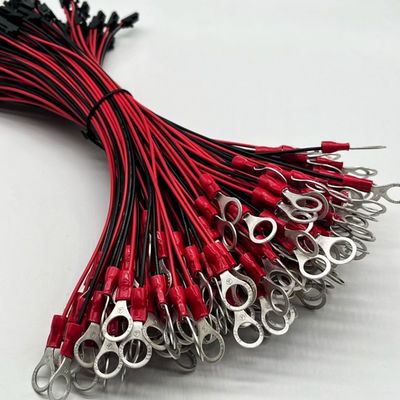 โมเล็กซ์ 2.54mm 2P ผู้หญิงเชื่อมต่อ M4 ทอมินอลกลมด้วยสายไฟ UL1007 22AWG