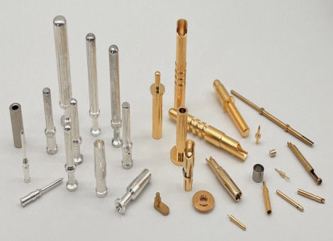 CNC เครื่องติดต่อ Pin ทองแดง Fitting ทองแดง Plug Pin ไฟฟ้ารอบ Pin 10.0mm