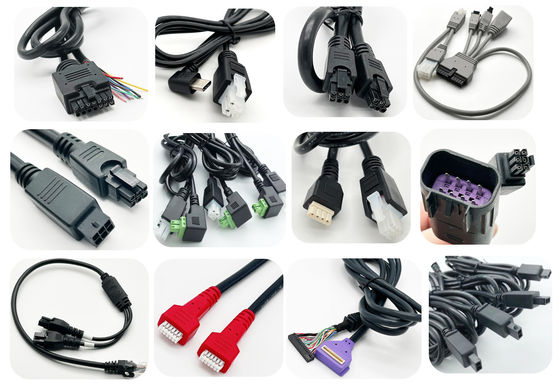 3.0 มม Pitch สี่เหลี่ยมเคเบิล Molex มินิ-ฟิต 8ตําแหน่ง Crimp Connector โมลด์เคเบิล