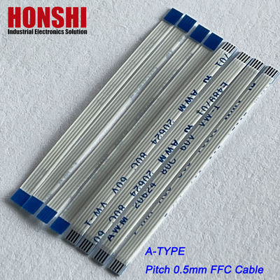 เครื่องเชื่อม Flat Flex AWM 20624 0.5mm Pitch 4 Pin Flexible Flat Ribbon Cable ประกอบการ