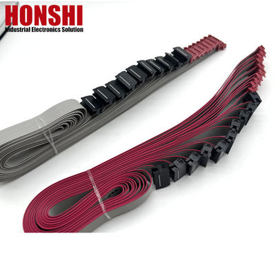 UL2651 สายไฟฟ้าแบบราบพร้อมเครื่องเชื่อม IDC 8 10 20 30 34 36 40 64 สายไฟฟ้า IDC สายไฟฟ้าปินริบ