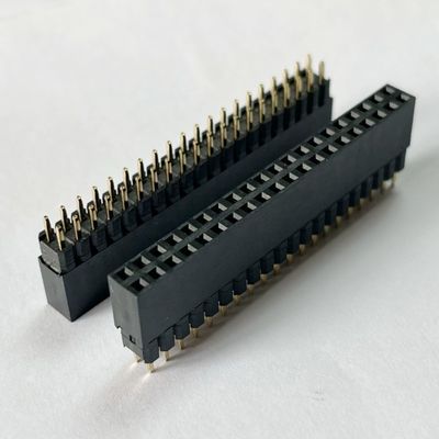 2.54mm Pitch Dual Row H8.5mm Board To Board Connector เครื่องเชื่อมหัวสปินหญิง
