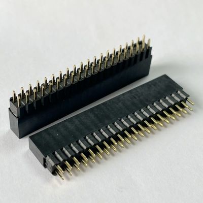 2.54mm Pitch Dual Row H8.5mm Board To Board Connector เครื่องเชื่อมหัวสปินหญิง