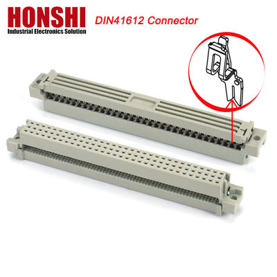 PCB มุมขวา เพศ 48P 3 แถว DIN41612 เครื่องเชื่อม, 90 องศา R / A PCB เพศ 3 * 16P 48Pin