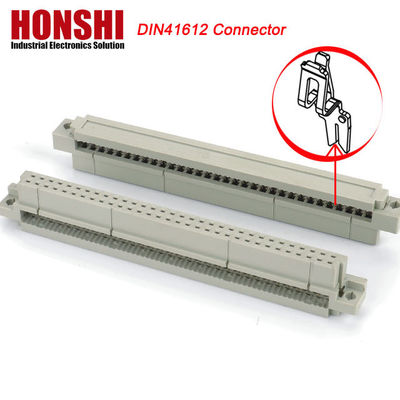 PCB มุมขวา เพศ 48P 3 แถว DIN41612 เครื่องเชื่อม, 90 องศา R / A PCB เพศ 3 * 16P 48Pin