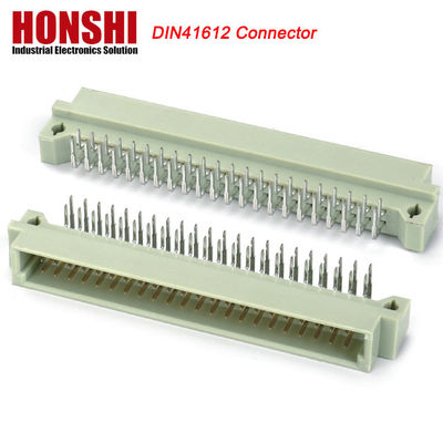 PCB มุมขวา เพศ 48P 3 แถว DIN41612 เครื่องเชื่อม, 90 องศา R / A PCB เพศ 3 * 16P 48Pin