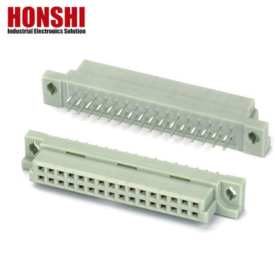 PCB มุมขวา เพศ 48P 3 แถว DIN41612 เครื่องเชื่อม, 90 องศา R / A PCB เพศ 3 * 16P 48Pin