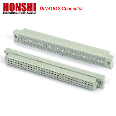 2.54mm Euro DIN 41612 Connector หญิง IDC ประเภท 3แถว 64P 96P Connectors สําหรับ PCB Board