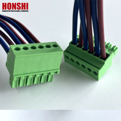 3.5 มม หญิง Pluggable ปลายบล็อก สายและสายไฟฟ้าการประกอบ