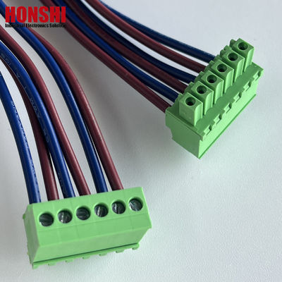 3.5 มม หญิง Pluggable ปลายบล็อก สายและสายไฟฟ้าการประกอบ