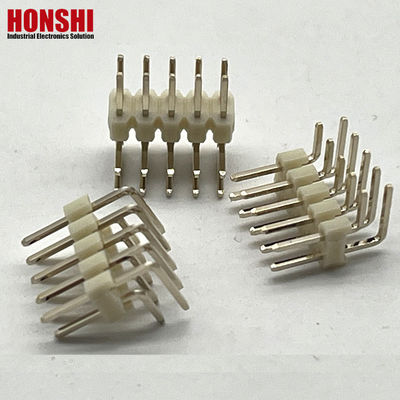 2.54mm Pin Header สองแถว 4 6 10 20 40P ผู้ชาย Header Connector PCB Pin Strip สีขาว