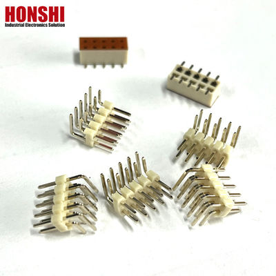 2.54mm Pin Header สองแถว 4 6 10 20 40P ผู้ชาย Header Connector PCB Pin Strip สีขาว