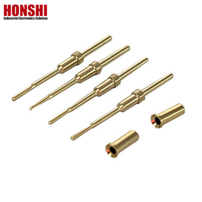 ปิ้นปลายทองแดงที่กําหนดเองสําหรับพล็อก CNC การหมุน Lathe Pogo Pins Connector