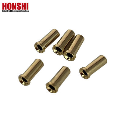 ปิ้นปลายทองแดงที่กําหนดเองสําหรับพล็อก CNC การหมุน Lathe Pogo Pins Connector