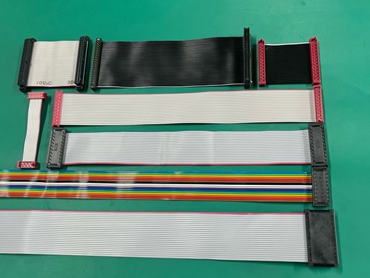 Ul 2561 28 Gauge 2.54 Pitch Dip Cable Assembly Idc 20 Pin Flat Ribbon Cable Wire Harness สายไฟฟ้า