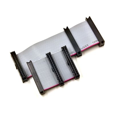 Ul 2561 28 Gauge 2.54 Pitch Dip Cable Assembly Idc 20 Pin Flat Ribbon Cable Wire Harness สายไฟฟ้า