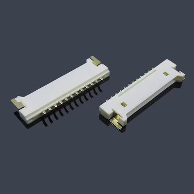 Ffc/Fpc 0.5mm 1.0mm Pitch 10 18 20 30 40 50 Pin ครึ่งครอบคลุมด้านล่างด้านบนติดต่อ Ffc Fpc Connector