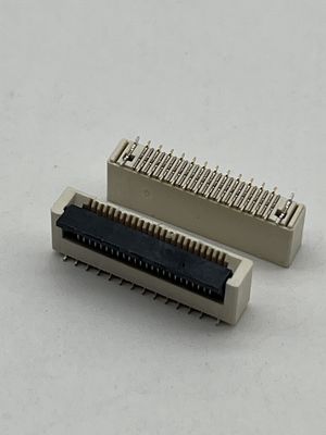 Fpc เครื่องเชื่อม backflip ด้านล่างติดต่อ zif smd ประเภท fpc ffc เครื่องเชื่อม soket 0.5 pitch