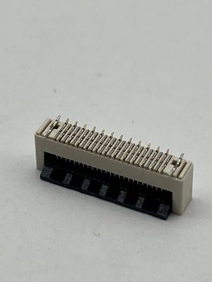 Fpc เครื่องเชื่อม backflip ด้านล่างติดต่อ zif smd ประเภท fpc ffc เครื่องเชื่อม soket 0.5 pitch