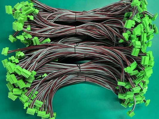 OEM สายไฟฟ้าความยาว เครื่องอุตสาหกรรม 5.08 มิลลิเมตร ปลายบล็อก สีเขียว สายไฟฟ้าและสายไฟฟ้าการประกอบ 0.5M 1M 100% การตรวจสอบ