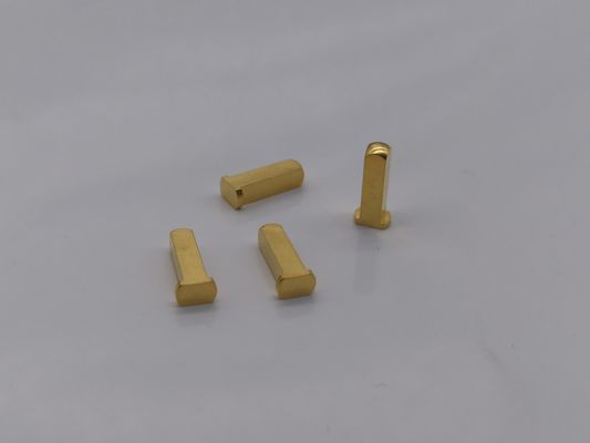 ชิ้นส่วนกลึงละเอียด ขั้วต่อทองแดง การผลิตพิน เครื่องกลึงทองเหลือง CNC POM Machining Pin Part