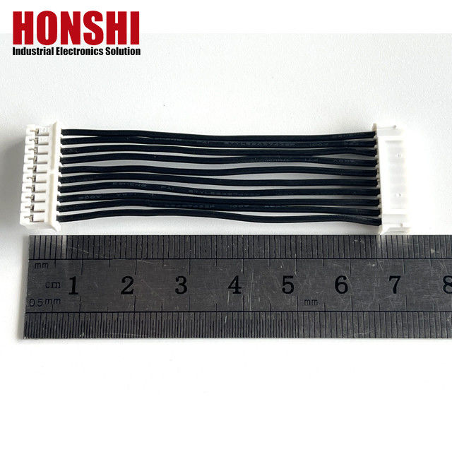 การประกอบสายไฟฟ้าสายสีดํา JST PH 2.0 10 Pin ชาย สาว สับปั๊ก