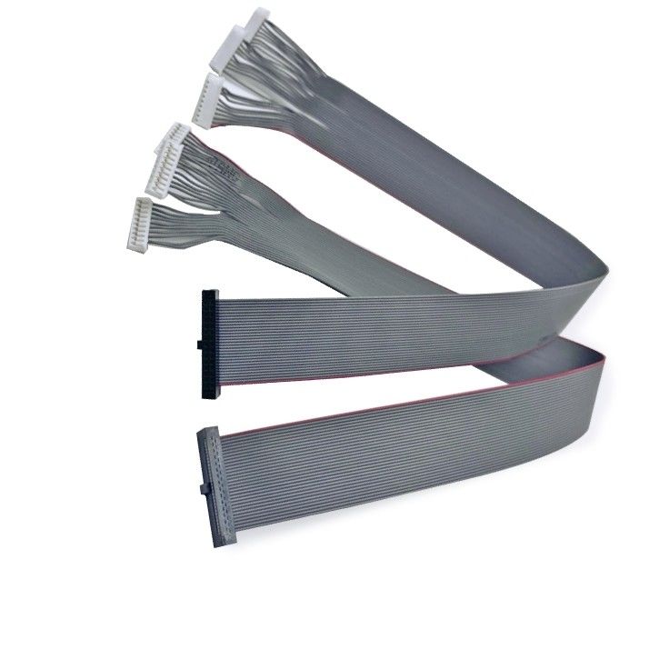 รถยนต์ Flat 1.27mm Pitch Ribbon Cable เครื่องเชื่อม IDC ไปยัง JST Wire Harness