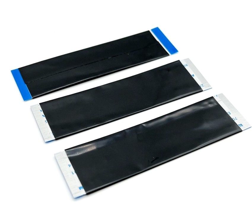 6 Pin Flat FFC Ribbon Cable 15cm ด้านเดียวกัน Awm 20624 80c 60V ความดันเฉพาะ