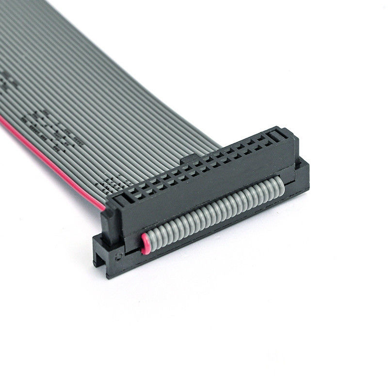 การประกอบสายเคเบิล IDC 26 ปิน Flat Ribbon พร้อมการบรรเทาความเครียดและ IDC 2.54 มิลลิเมตรสู่ IDC Socket