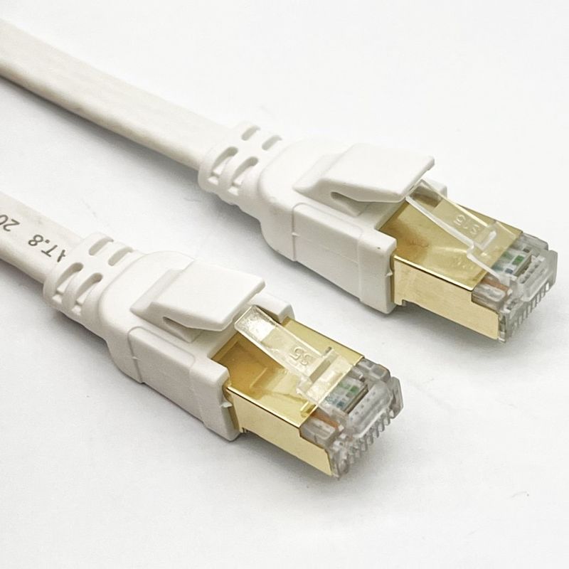 1M 5M 10M 20M 50M เครือข่ายแบบเคเบิลประกอบ RJ45 CAT6 CAT7 CAT8 UTP คอมพิวเตอร์