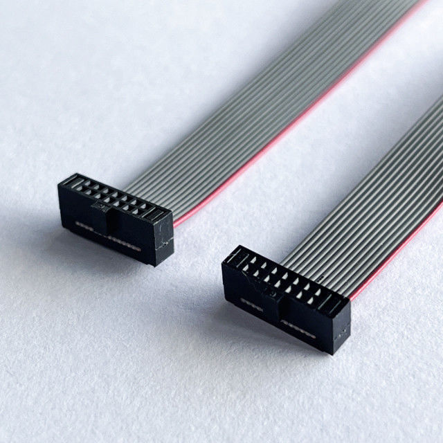 1.27 มิลลิเมตร Flat IDC Cable 10 Pin - 100 Pin Ribbon Cable Assembly ความยาวที่กําหนดเอง