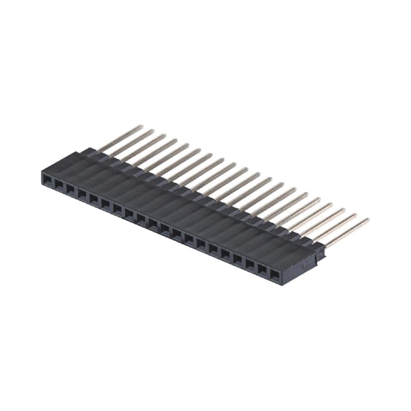 ตําแหน่งเดียว 180 องศา 40P ผู้หญิง Connector หัว 2.54 มิลลิเมตร Pitch 8.5 มิลลิเมตร ความสูงพลาสติก