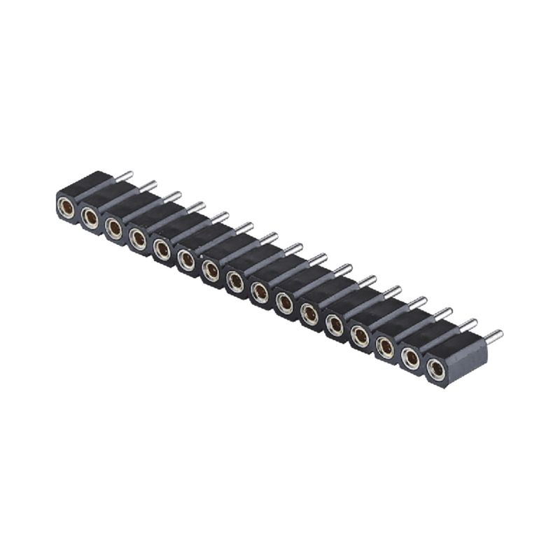 เครื่องจักร หัวสตรี 2.54 มิลลิเมตร H7.0 มิลลิเมตร ความยาว 10.0 มิลลิเมตรตรง 1-40Pin PCB Connector
